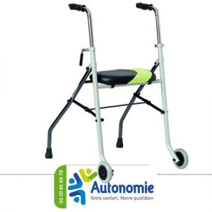 Rollator 2 patins 2 roues