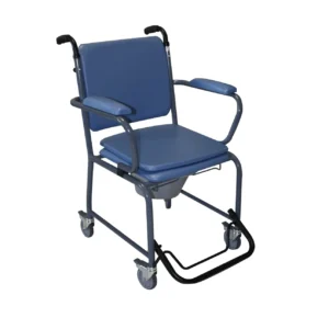 Chaise garde-robe fixe à roues et accoudoirs escamotables GR50