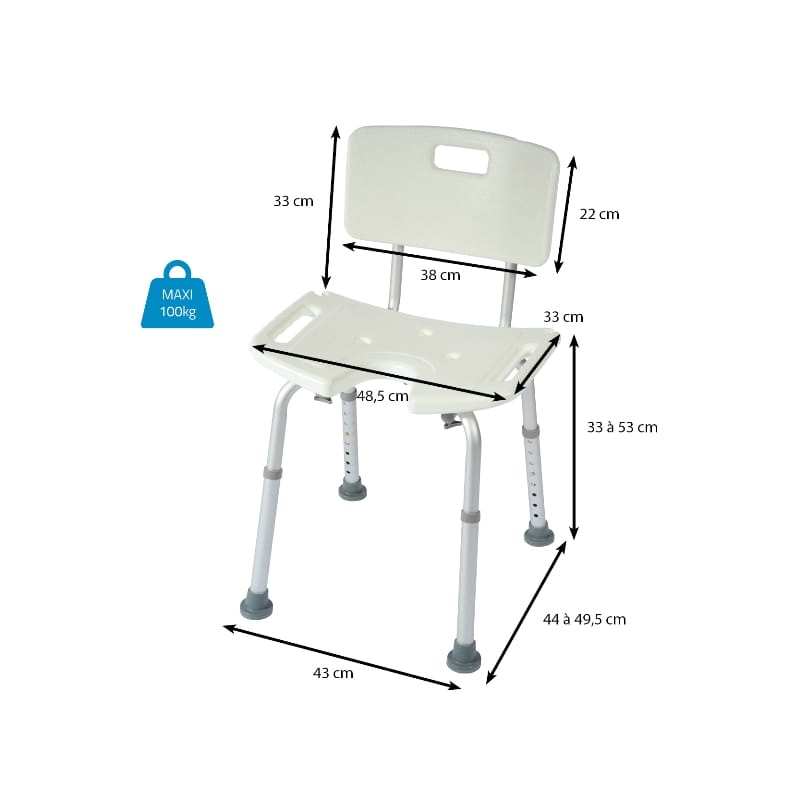 Chaise de douche New Bora – Image 6