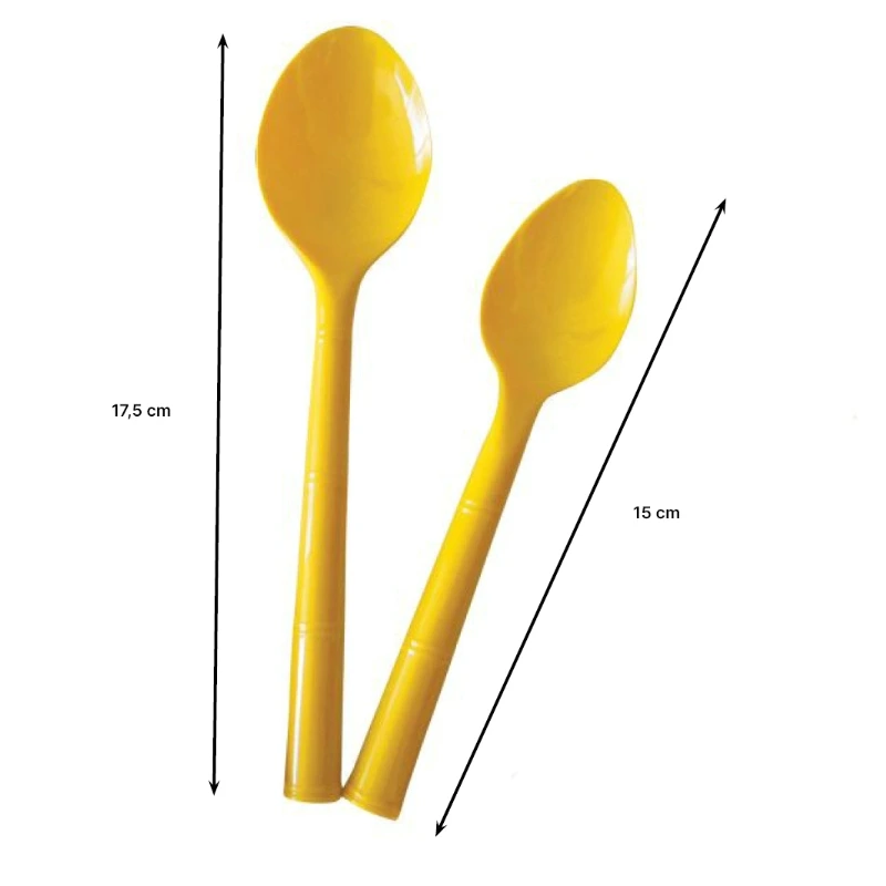 Lot de 12 cuillères plastiques – Image 2
