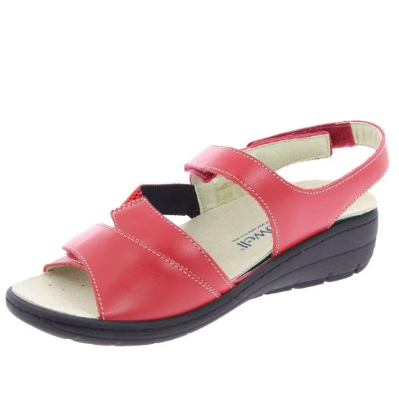 Sandale thérapeutique femme Gaëlle rouge – Image 3