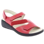 Sandale thérapeutique femme Gaëlle rouge