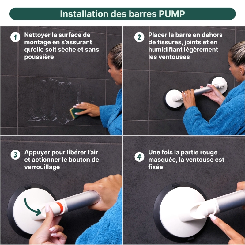 Barre d'appui à ventouses Pump – Image 4